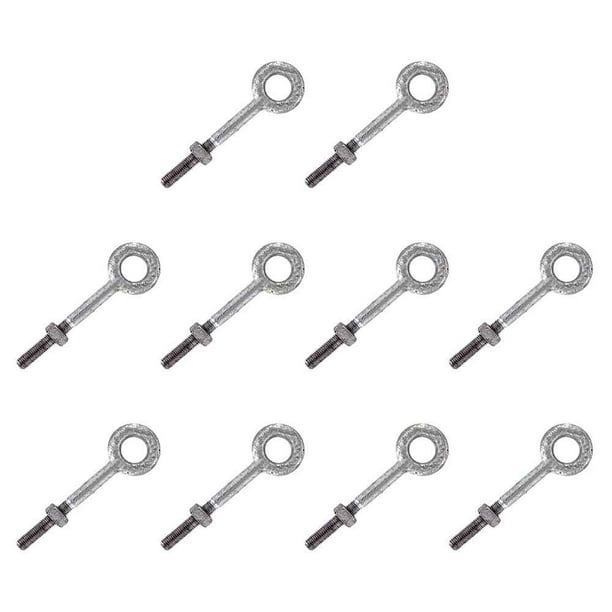 1//4 x 4 Galvanized Shoulder Eye Bolt 10 Pack